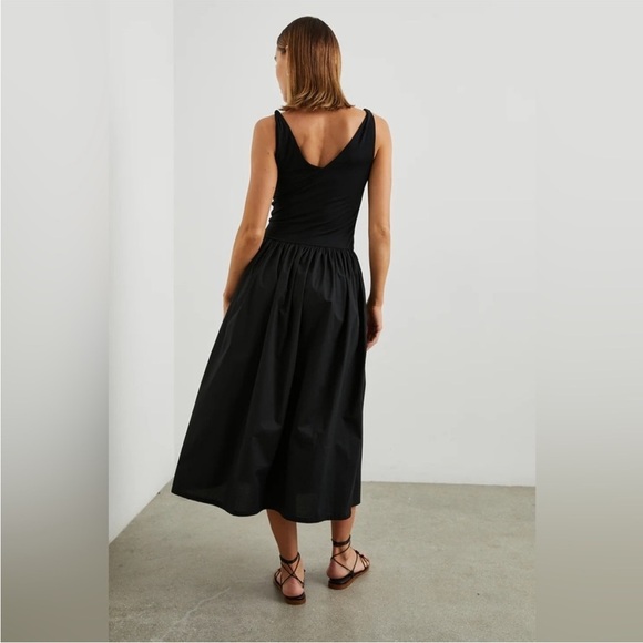 Rails Franca Jersey Sleeveless Midi Dress Black Size L NWT - Picture 9 of 14